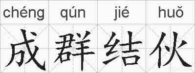 成群结伙的拼音
