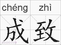 成致的拼音