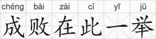 成败在此一举的拼音