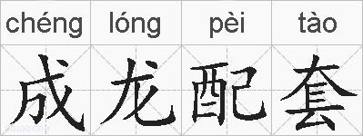 成龙配套的拼音