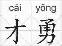 才勇的拼音
