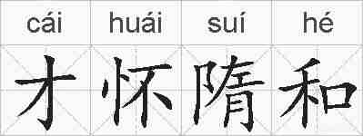才怀隋和的拼音