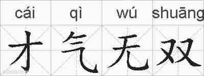 才气无双的拼音