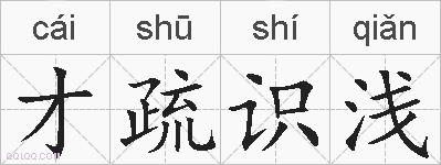 才疏识浅的拼音