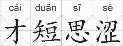 才短思涩的拼音