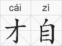 才自的拼音