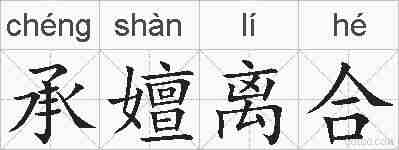 承嬗离合的拼音