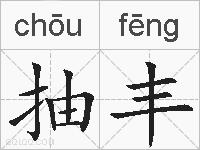 抽丰的拼音