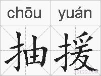 抽援的拼音