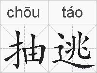 抽逃的拼音