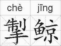 掣鲸的拼音