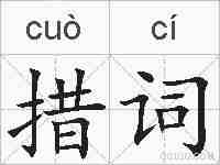 措词的拼音