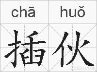 插伙的拼音