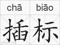 插标的拼音