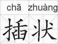 插状的拼音
