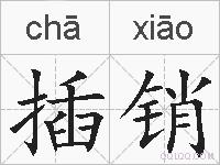 插销的拼音