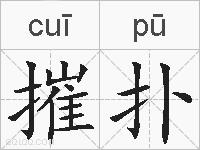 摧扑的拼音