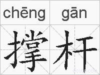 撑杆的拼音