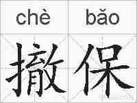 撤保的拼音