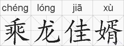乘龙佳婿的拼音