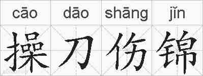 操刀伤锦的拼音