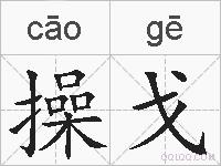 操戈的拼音