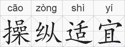操纵适宜的拼音