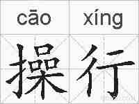 操行的拼音