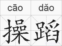 操蹈的拼音