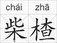 柴楂的拼音