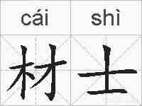 材士的拼音