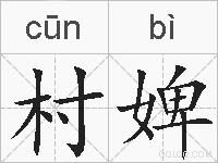 村婢的拼音