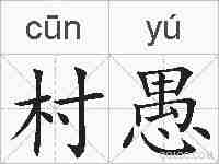 村愚的拼音