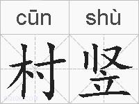 村竖的拼音