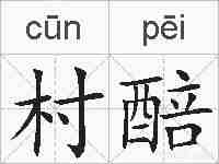 村醅的拼音