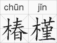 椿槿的拼音