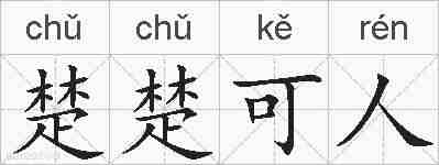 楚楚可人的拼音