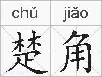 楚角的拼音