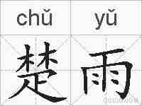 楚雨的拼音