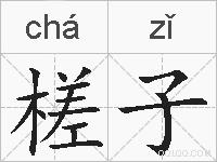 槎子的拼音