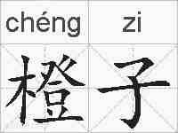 橙子的拼音