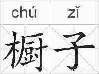 橱子的拼音