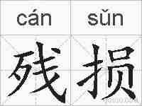 残损的拼音