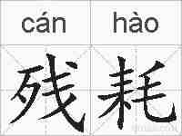 残耗的拼音