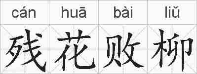 残花败柳的拼音