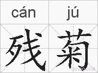 残菊的拼音