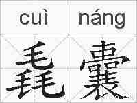 毳囊的拼音
