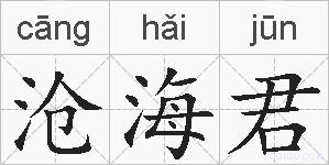 沧海君的拼音