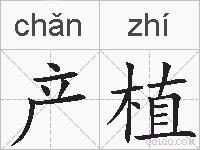 产植的拼音