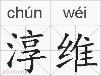 淳维的拼音